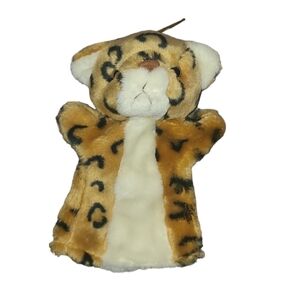 8" long Leopard hand puppet